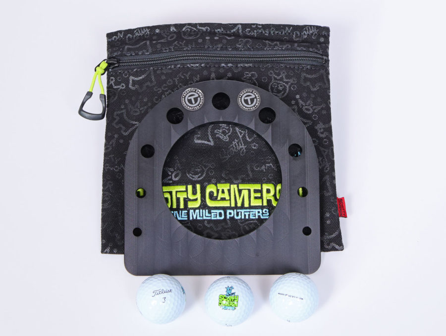 scotty cameron encinitas california gallery circle t fine milled putters black aluminum indoor practice putting cup with king peace surfer logoed titleist prov1 golf balls