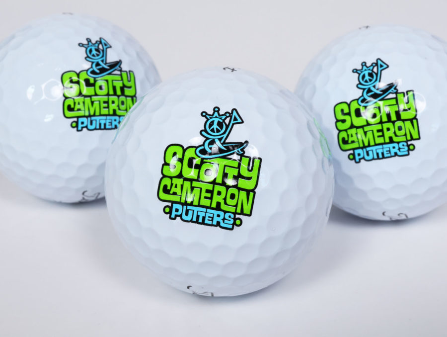 scotty cameron encinitas california gallery circle t fine milled putters black aluminum indoor practice putting cup with king peace surfer logoed titleist prov1 golf balls