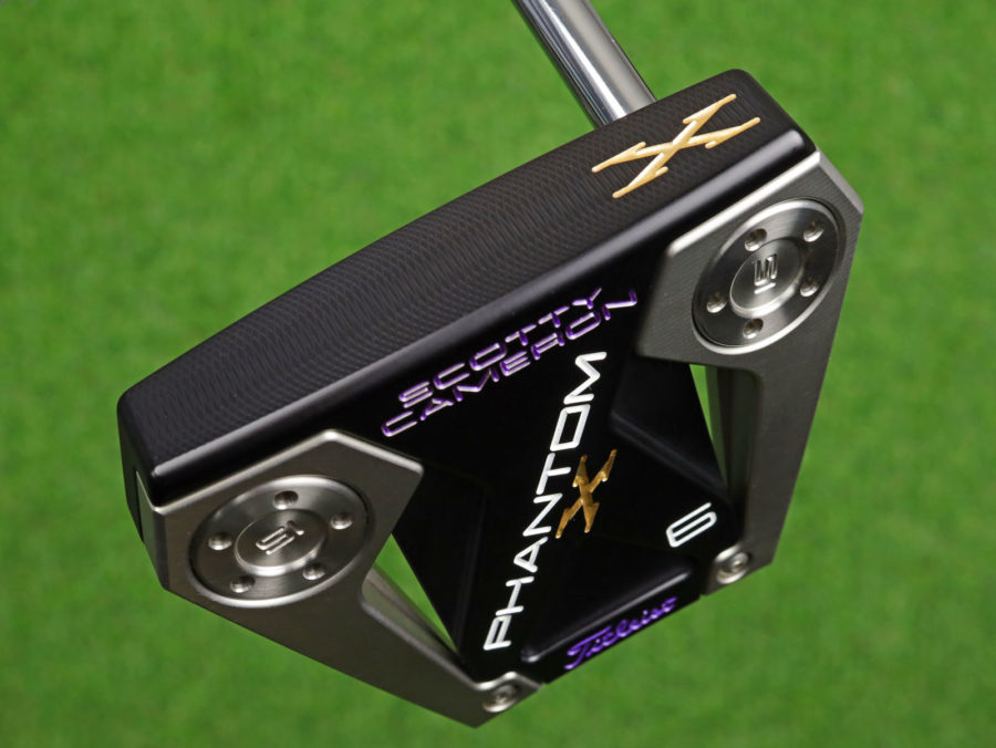 scotty cameron moto phantom x 6 purple and gold cash is king putter golf club