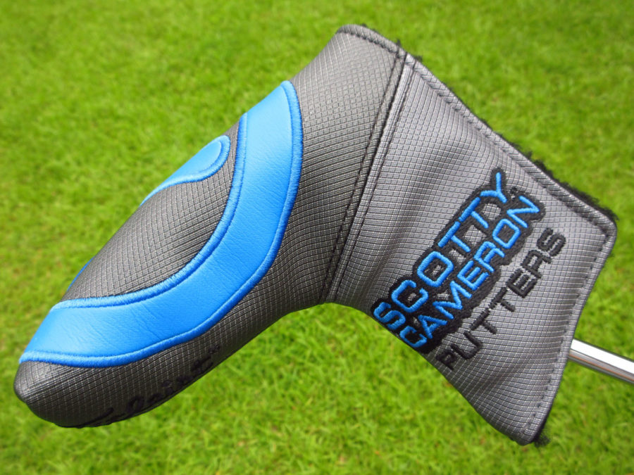 scotty cameron tour only grey and blue industrial circle t blade headcover