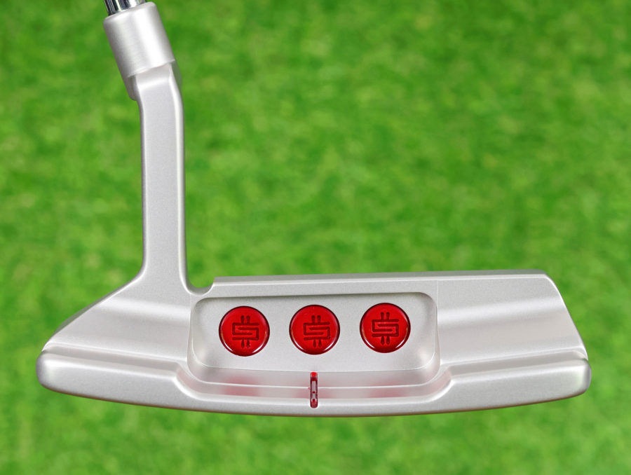 scotty cameron tour only gss timeless circle t 330g putter with script titleist stamp and money sign stamped cherry bombs golf club