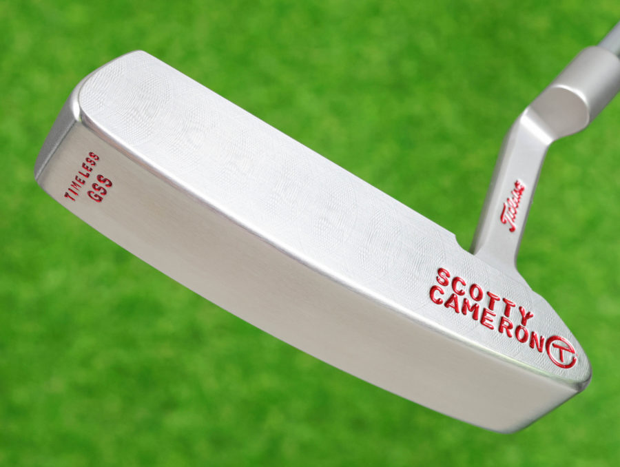 scotty cameron tour only gss timeless circle t 330g putter with script titleist stamp and money sign stamped cherry bombs golf club