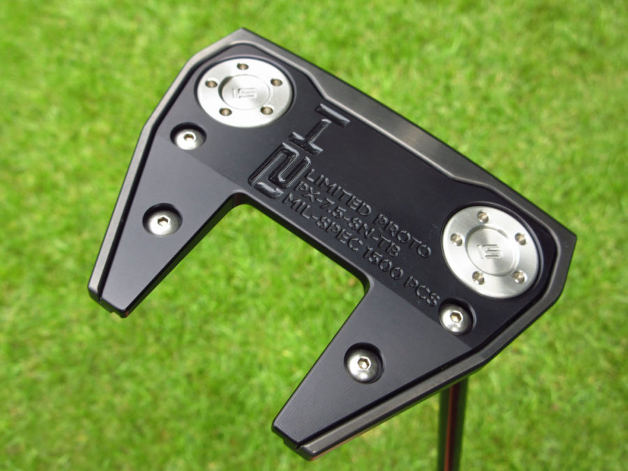 scotty cameron limited release holiday 2021 h21 black phantom 7.5 flojet neck putter golf club