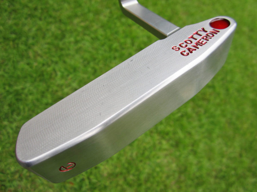 scotty cameron tour only sss tri sole newport 2 handstamped circle t 350g putter with cherry bombs golf club