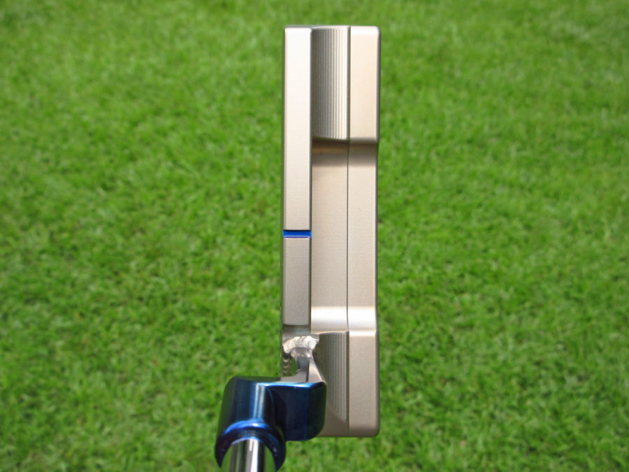 scotty cameron tour only two tone chromatic bronze and chromatic blue tour rat 2 tourtype circle t putter with welded plumber neck golf club